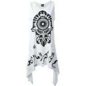 KTZ KTZ Women's Black Hamsa Apron Vest NWT XS